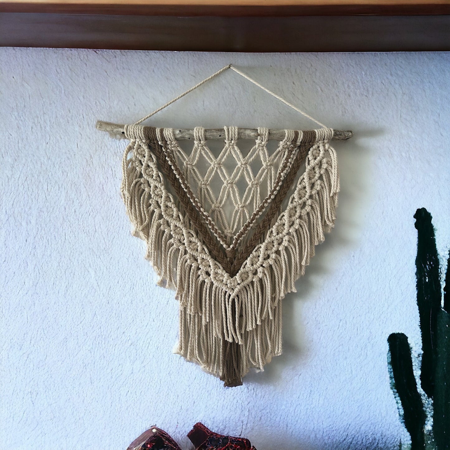 Earthy Elegance - Macrame Wall Hanging