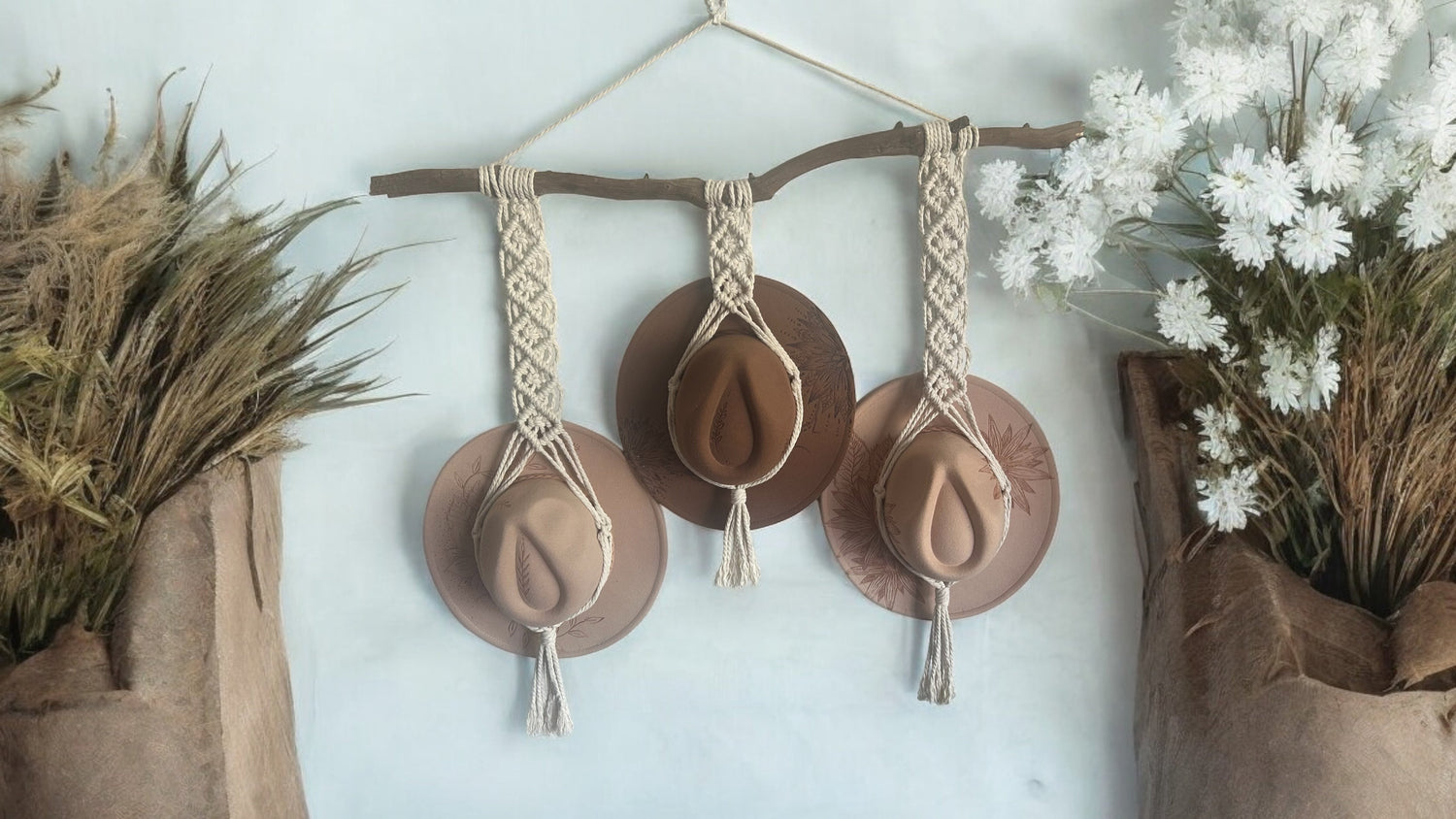 Macrame Hat & Cap Hangers