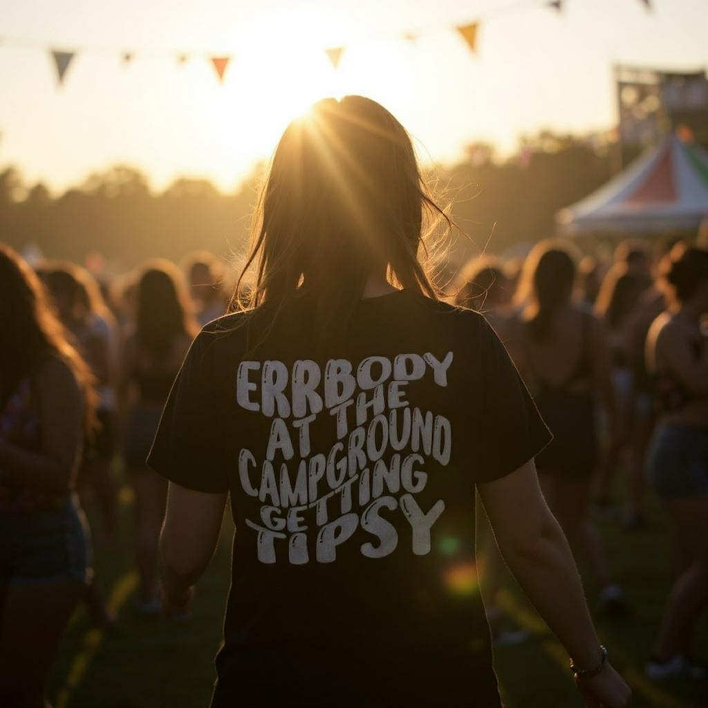Errbody at the Campground Getting Tipsy /  UNISEX T-Shirt