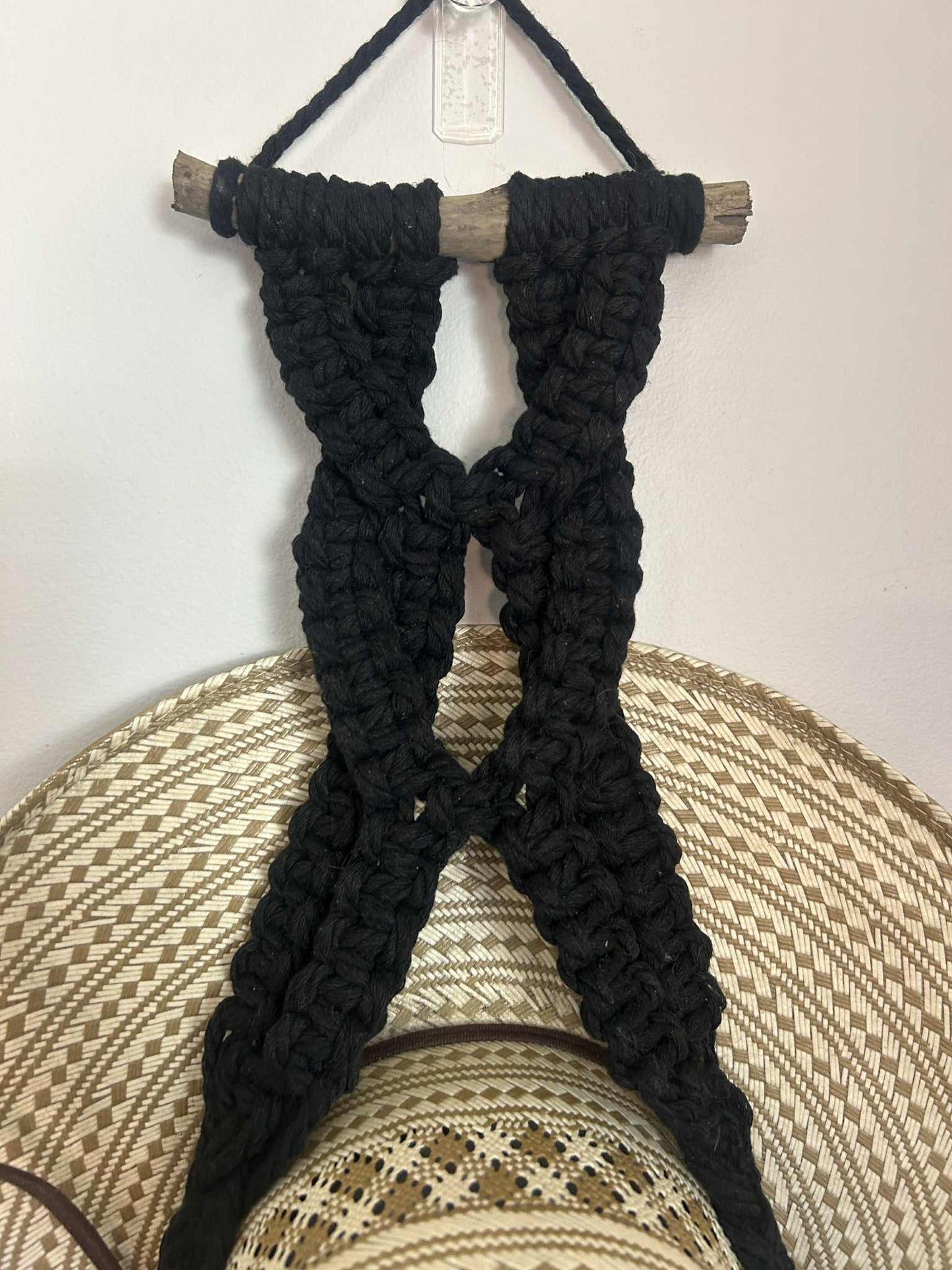 "Rustic" Macrame Single Hat Hanger