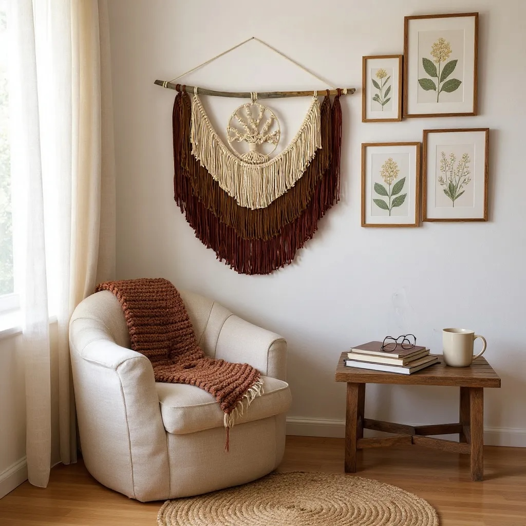 Tree of Life Macramé Wall Hanging – Handmade Layered Boho Wall Art