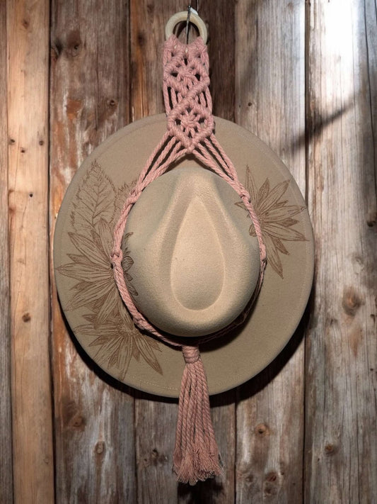 Diamond Singles Macrame Hat Hanger