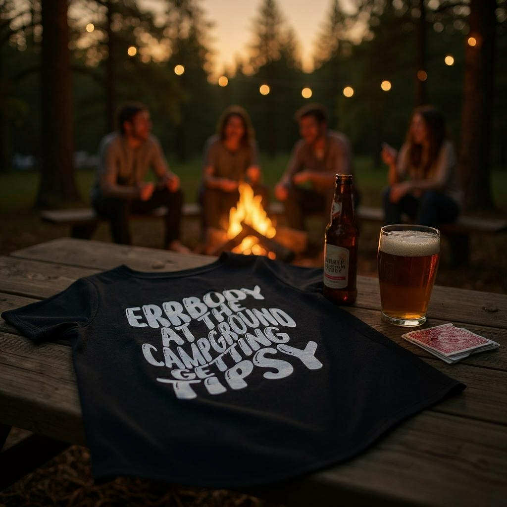 Errbody at the Campground Getting Tipsy /  UNISEX T-Shirt