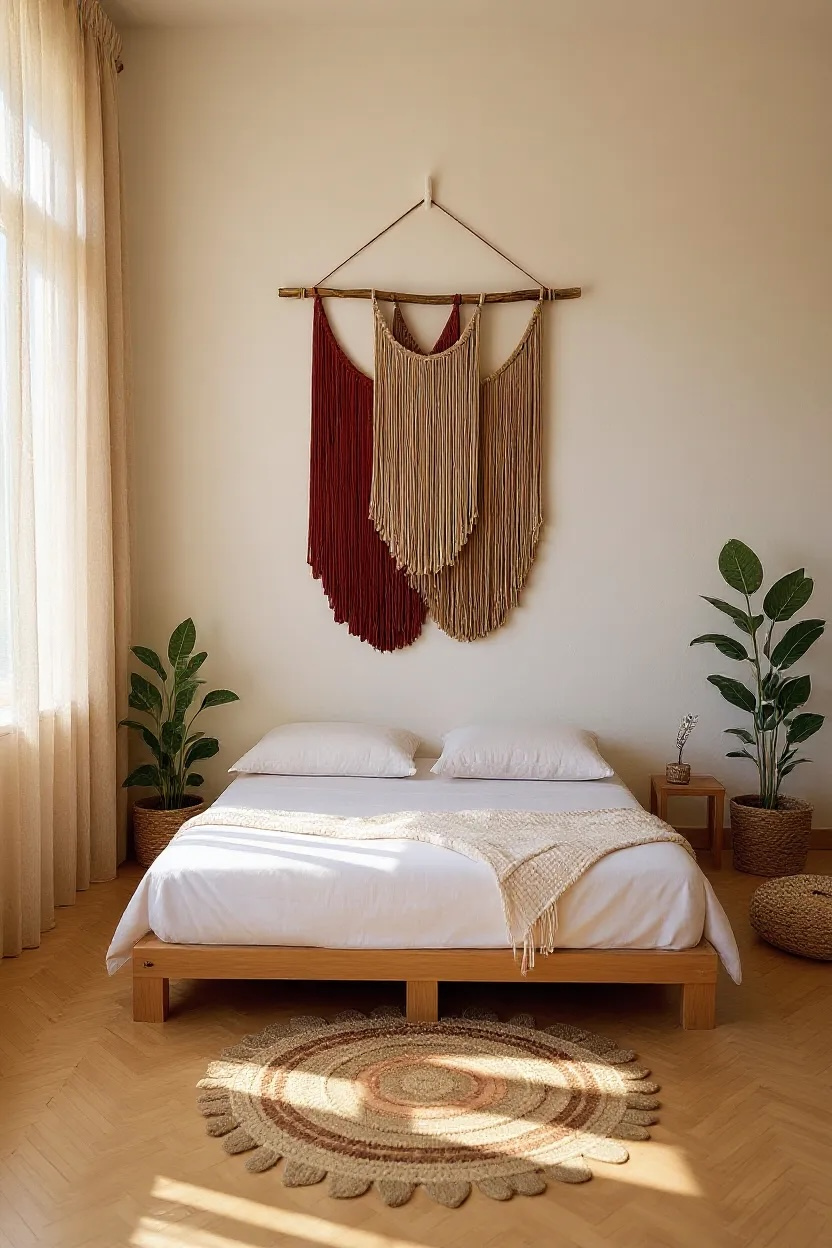 “Sunset Layers” – Macrame Wall Hanging