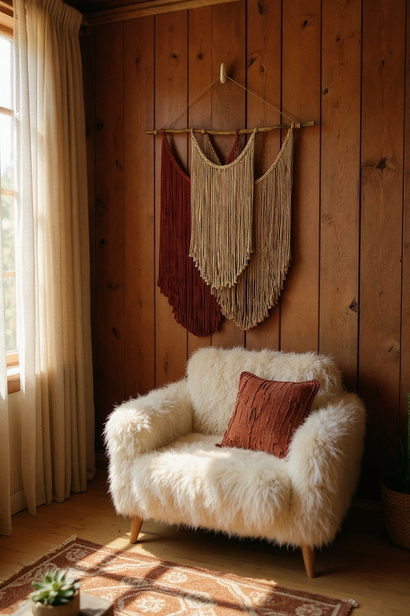 “Sunset Layers” – Macrame Wall Hanging