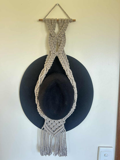 "Rustic" Macrame Single Hat Hanger