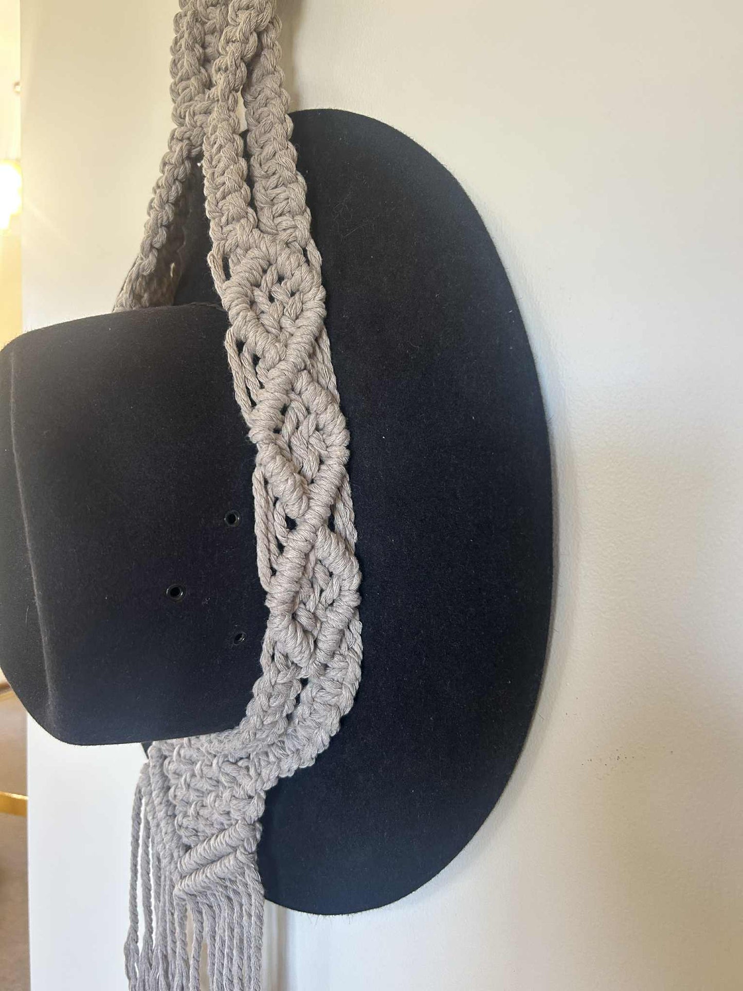 "Rustic" Macrame Single Hat Hanger